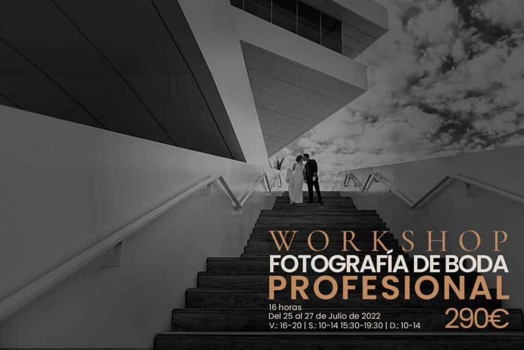Curso fotografía bodas profesional en valencia presencial. Workshop. Formación.