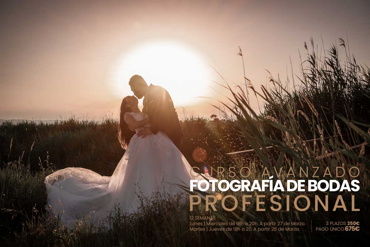 Formación de Curso avanzado de fotografía de boda en Arts & Photo Wedding del 3 al 5 de marzo de 2023