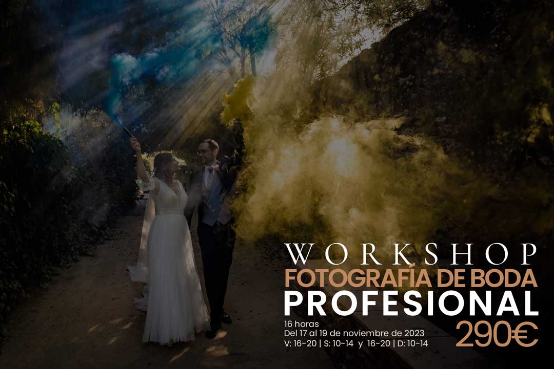 Formación de Workshop de fotografía de boda en Arts & Photo Wedding del 30 de junio al 2 de julio de 2023