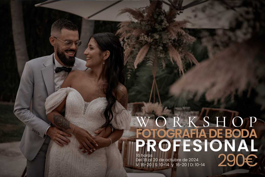 Formación de Workshop de fotografía de boda en Arts & Photo Wedding del 18 de mayo al 20 de octubre de 2024 hover