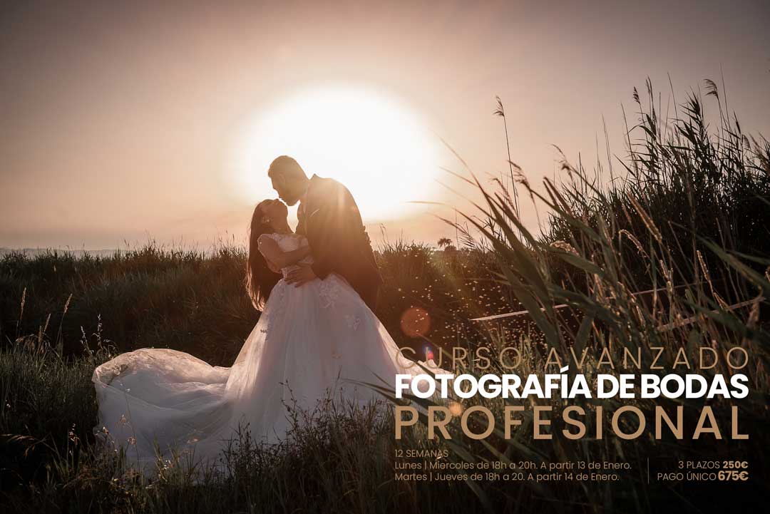 Formación de Curso avanzado de fotografía de boda en Arts & Photo Wedding a partir del 14 y 14 de Enero de 2025