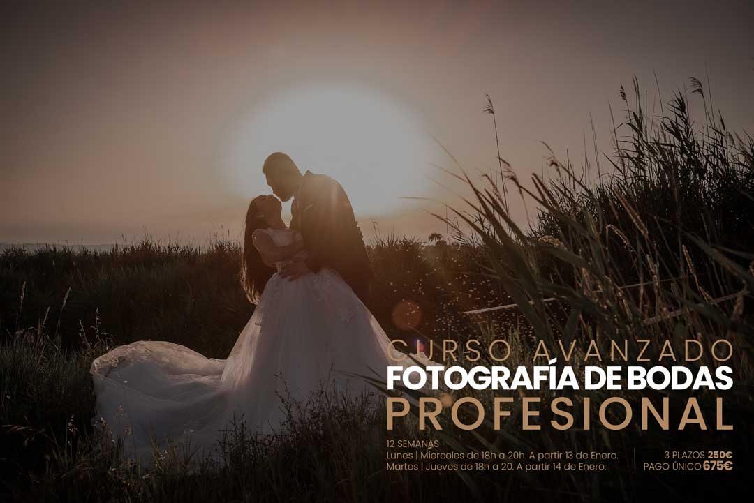 Formación de Curso avanzado de fotografía de boda en Arts & Photo Wedding a partir del 14 y 14 de Enero de 2025