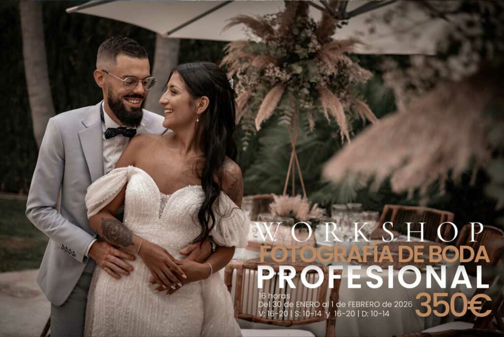 Formación de Workshop de fotografía de boda en Arts & Photo Wedding del 30 de enero al 2 de febrero de 2026